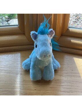 Winkeez Harper Blue Unicorn Plush Sparkle Fluffy Stuffed Animal Enchanted MVP